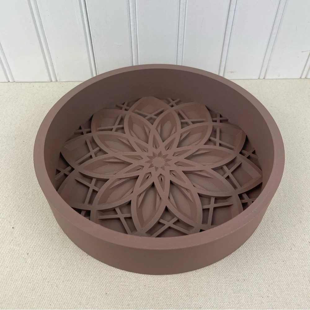 Floral Design Catch All Tray, The Kovi Catch-All Tray with Bottom